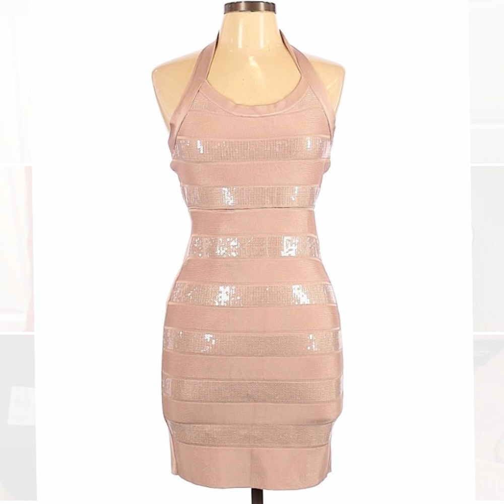 NWT French Connection sparkling blush dress